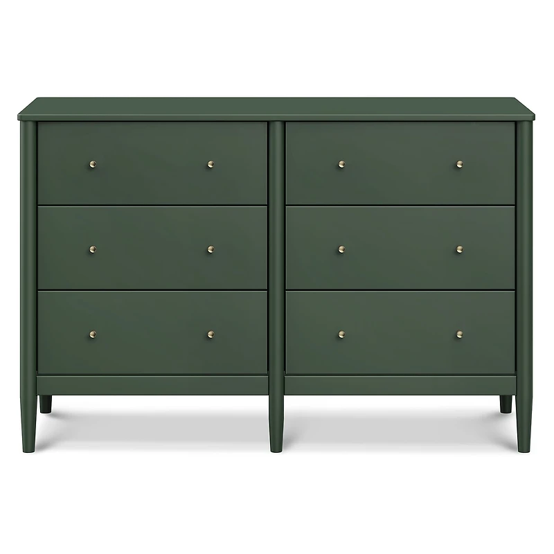 Frem 6-Drawer Dresser - Forest Green