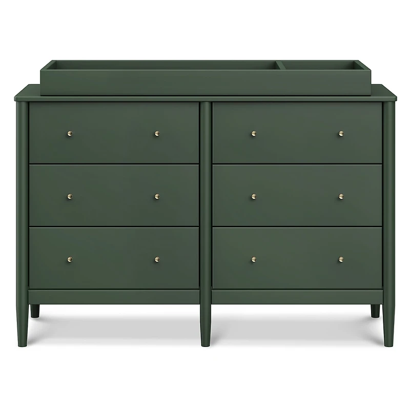 Frem 6-Drawer Dresser - Forest Green