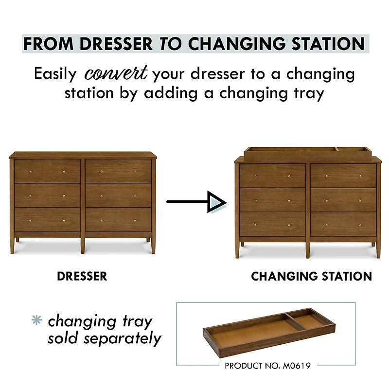 Frem 6-Drawer Dresser - Walnut