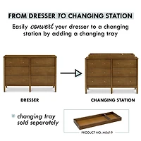 Frem 6-Drawer Dresser - Walnut