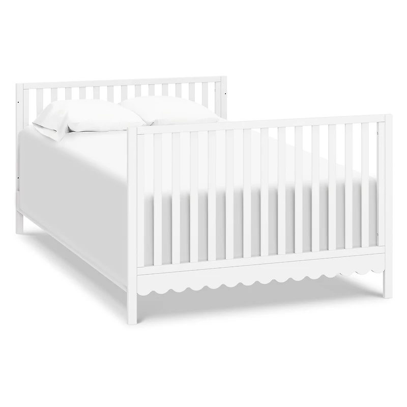 Sammy Scallop 4-in-1  Convertible Crib - White 