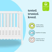 Sammy Scallop 4-in-1  Convertible Crib - White 