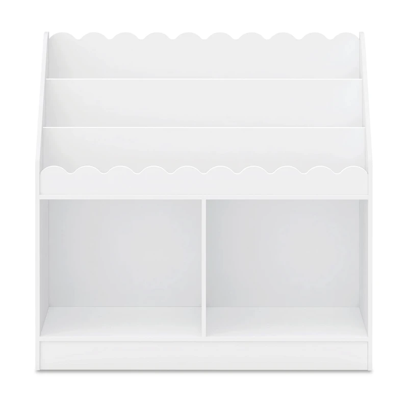 Sammy Scallop Bookcase - White