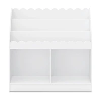 Sammy  Scallop Bookcase - White