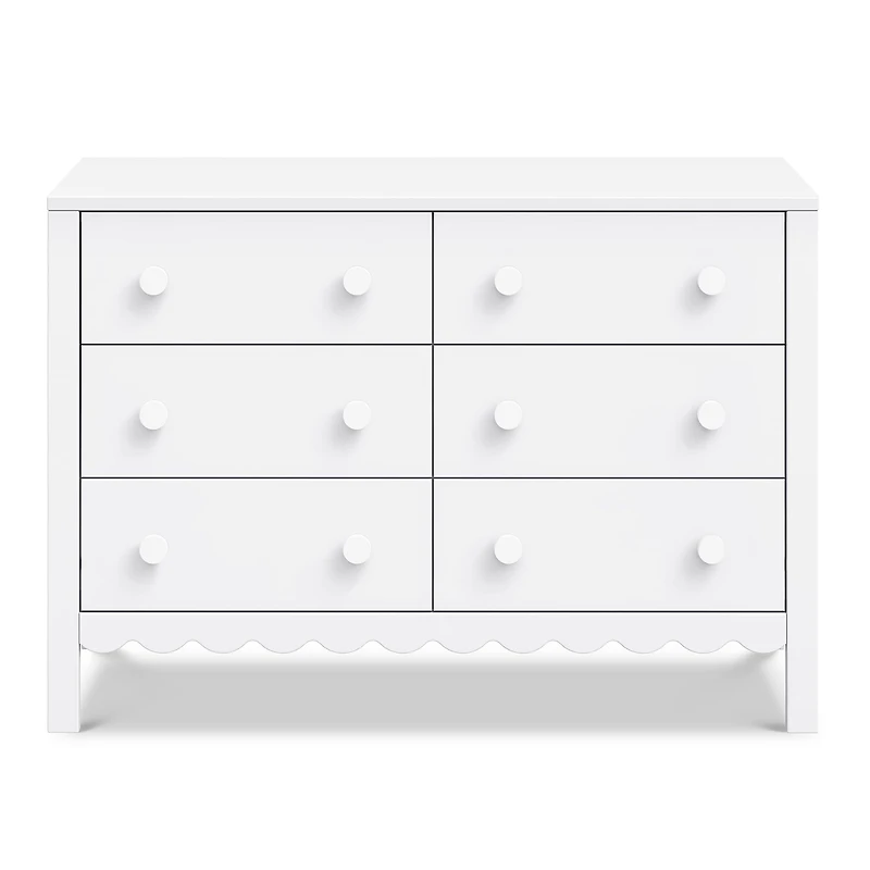 Commode 6 Tiroirs  Sammy Scallop - Blanc