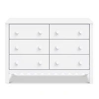 Commode 6 Tiroirs  Sammy Scallop - Blanc