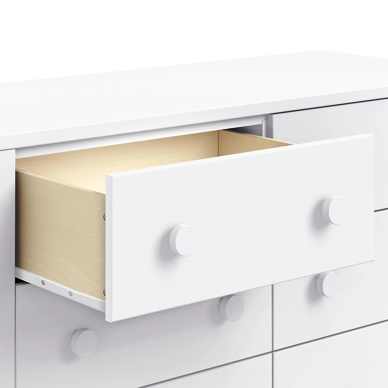 Sammy Scallop 6-Drawers Dresser - White