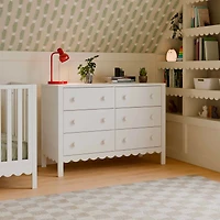 Commode 6 Tiroirs  Sammy Scallop - Blanc