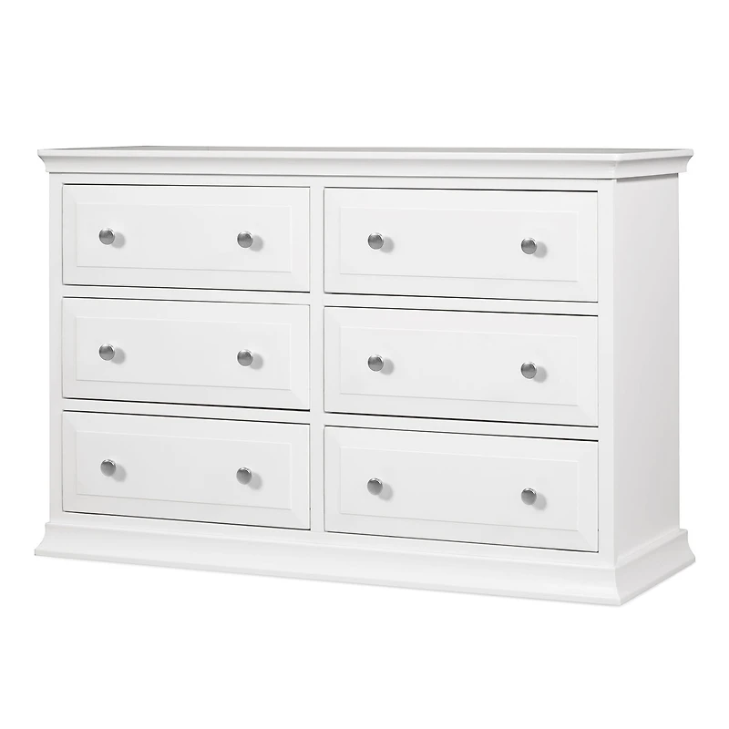 Davinci Signature 6-Drawer Double Dresser - White