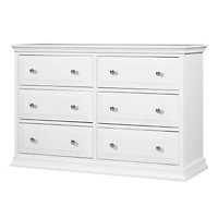 Davinci Signature 6-Drawer Double Dresser - White