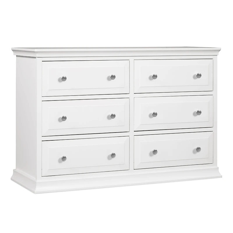 Davinci Signature 6-Drawer Double Dresser - White