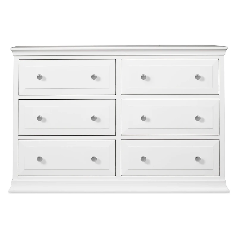 Davinci Signature 6-Drawer Double Dresser - White