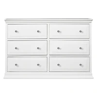 Davinci Signature 6-Drawer Double Dresser - White