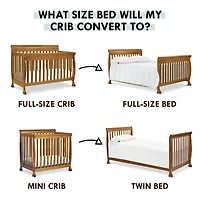 Twin/Full Size Bed Conversion Kit - Chestnut Finish