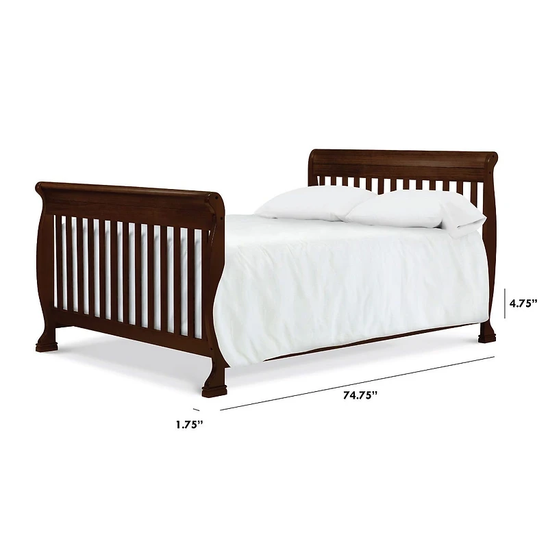 Twin/Full Size Bed Conversion Kit - Espresso Finish