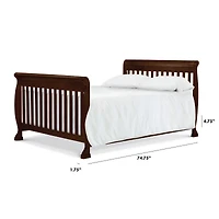 Twin/Full Size Bed Conversion Kit - Espresso Finish