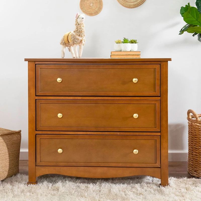 Commode 3 Tiroirs Kalani - Châtain