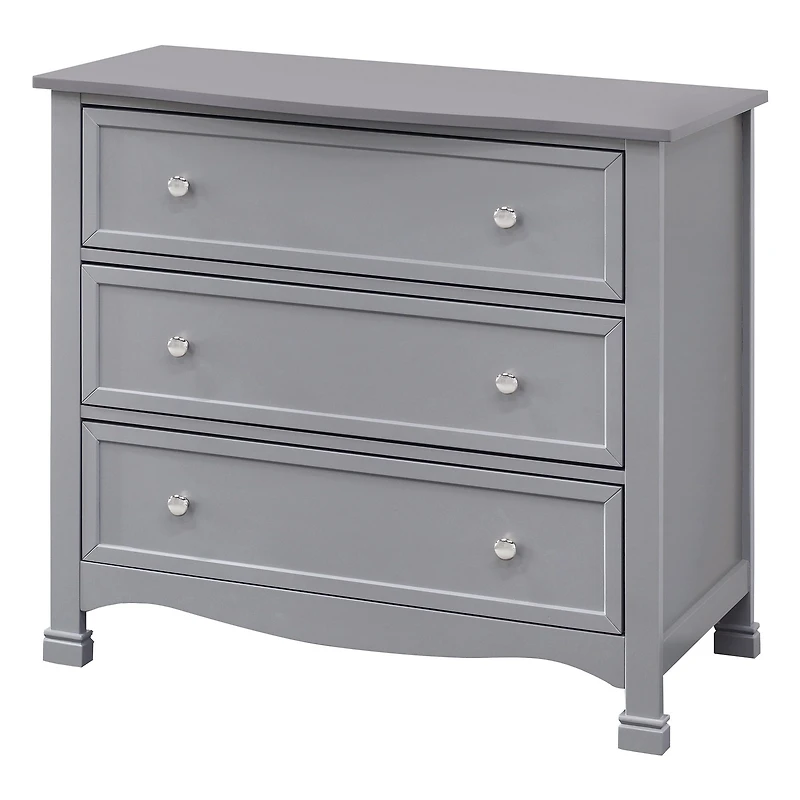 Commode 3 Tiroirs Kalani - Gris
