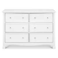Kalani 6-Drawer Double Wide Dresser - White Finish