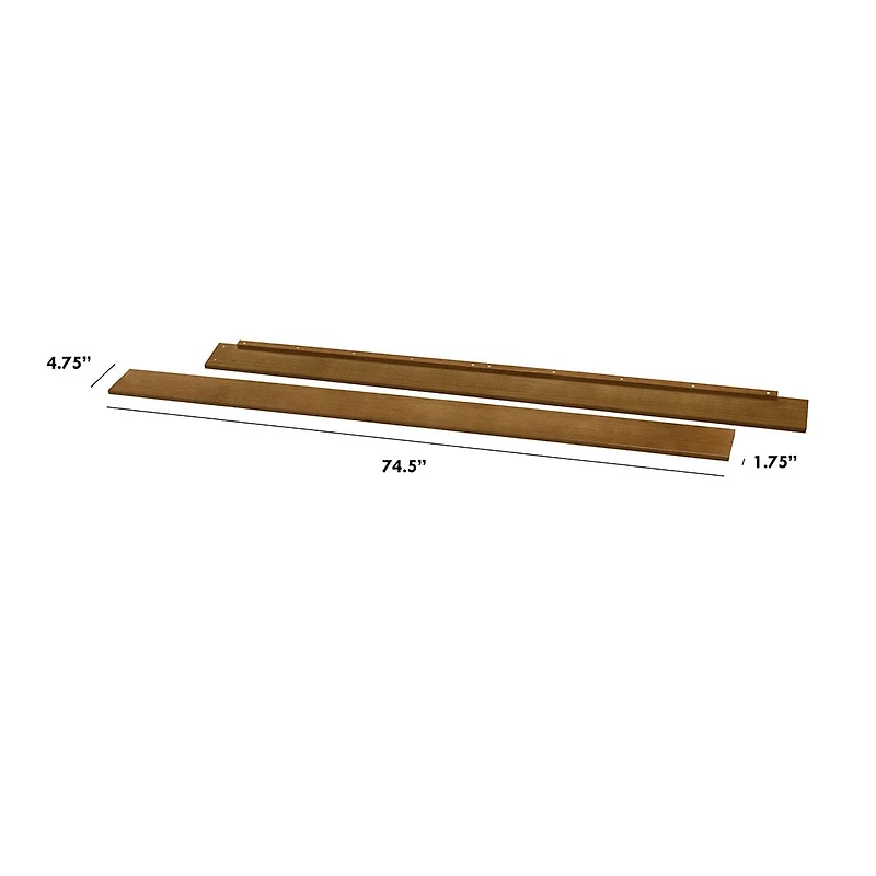 idden Hardware Full Size Bed Conversion Kit - Walnut