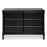 Jenny Lind Spindle 6-Drawer Dresser - Ebony