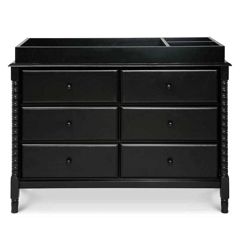 Jenny Lind Spindle 6-Drawer Dresser - Ebony