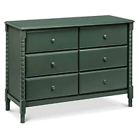 Jenny Lind Spindle 6-Drawer Dresser - Green