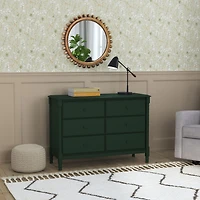 Jenny Lind Spindle 6-Drawer Dresser - Green