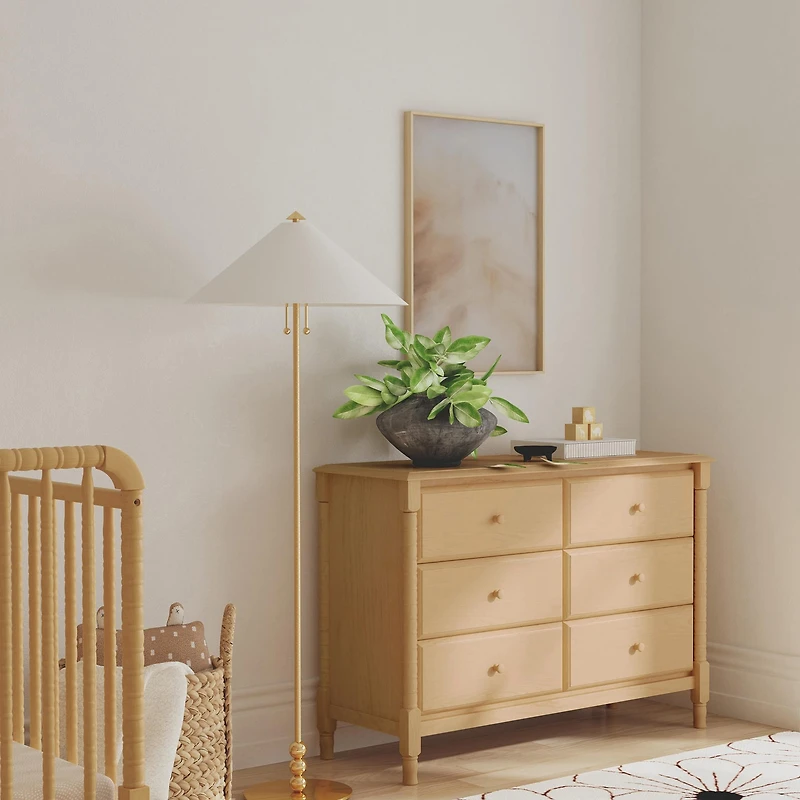 Commode Jenny Lind 6 Tiroirs - Miel