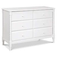 Commode 6 Tiroirs Jenny Lind Spindle - Blanc