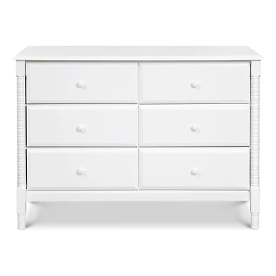 Commode 6 Tiroirs Jenny Lind Spindle - Blanc