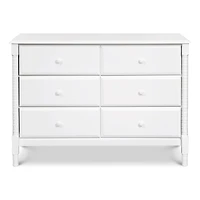 Commode 6 Tiroirs Jenny Lind Spindle - Blanc