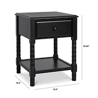 Jenny Lind Spindle Nightstand - Ebony