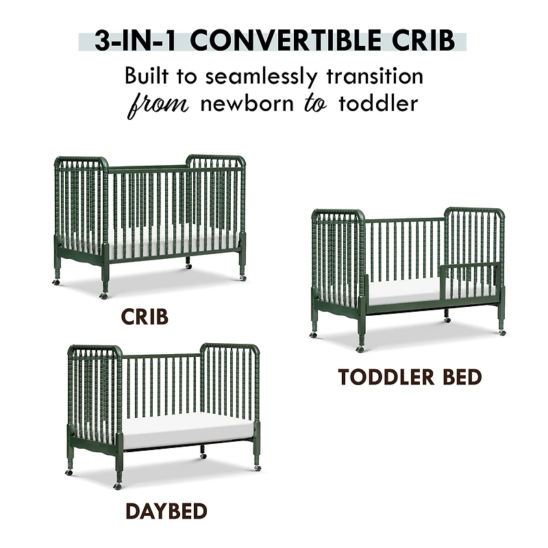 Jenny Lind 3-in-1 Convertible Crib - Vert