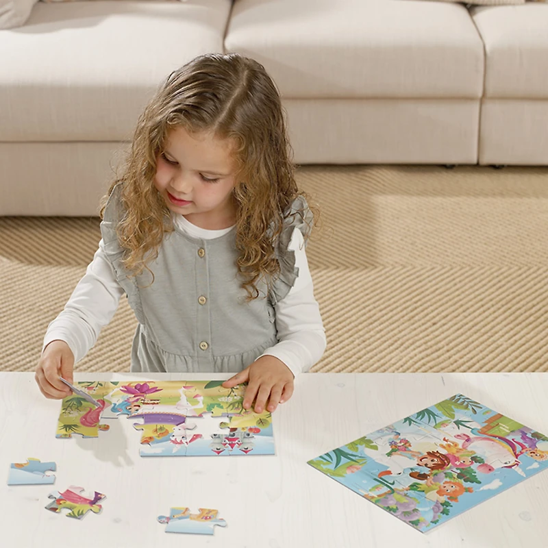 2 x 20Pieces Puzzle - Unicorn Fairy