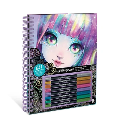 Cahier Coloriage à Pages Noires D'Isadora