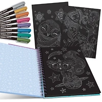 Cahier Coloriage à Pages Noires D'Isadora