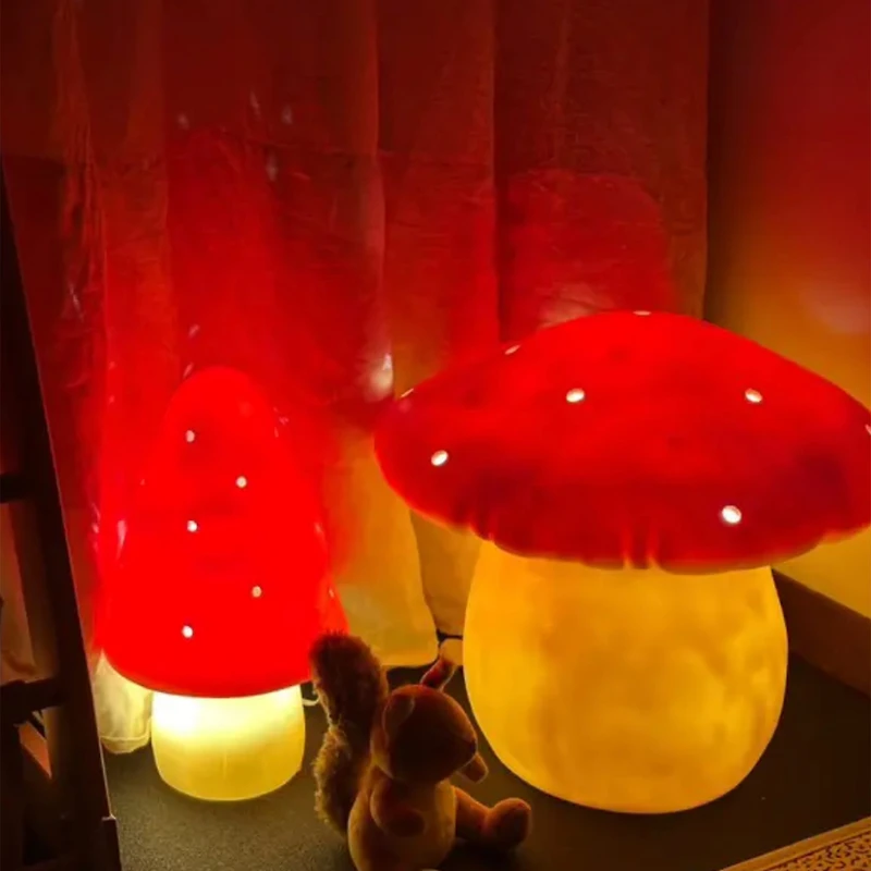 Lampe Petit Champignon - Rouge