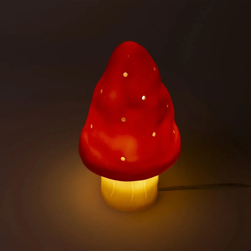 Lampe Petit Champignon - Rouge
