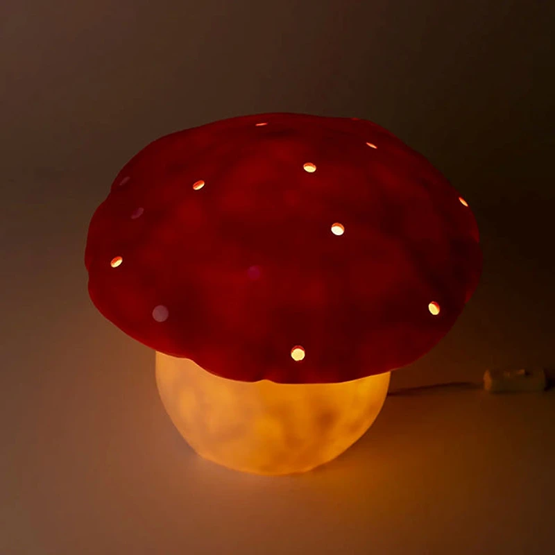 Lampe Champignon - Rouge