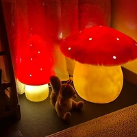 Lampe Champignon  - Rouge