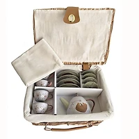 Set De Thé Métal Forêt Osier