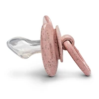 Bamboo Pacifier Silicone 3m+ - Faded Rose