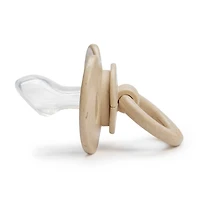 Bamboo Pacifier with Silicone 3m+ - Kaki