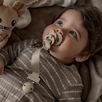 Bamboo Pacifier with Silicone 3m+ - Kaki