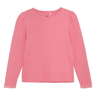 Pointelle T-shirt 3-8