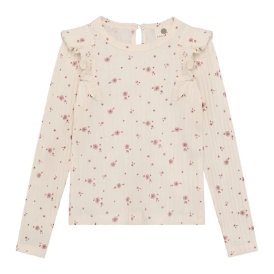 Flower Frill T-shirt 3-8