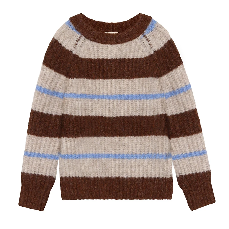 Stripe Knit Pullover 3-10