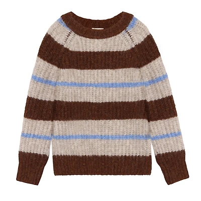 Stripe Knit Pullover 3-10