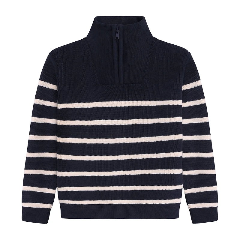Stripe Knit Pullover 3-10